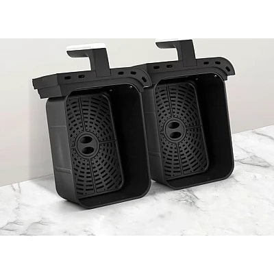 Friteuza Dubla Fara Ulei Air Fryer afisaj digital 10L capacitate