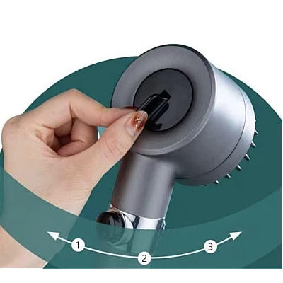 Para cap de dus 4 In 1 cu 3 moduri diferite de presiune a apei Para cap de dus 4 In 1 cu 3 moduri diferite de presiune a apei
