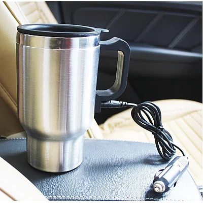 Cana termos auto cu adaptor pentru priza din masina 400 ml Cana termos auto cu adaptor pentru priza din masina 400 ml