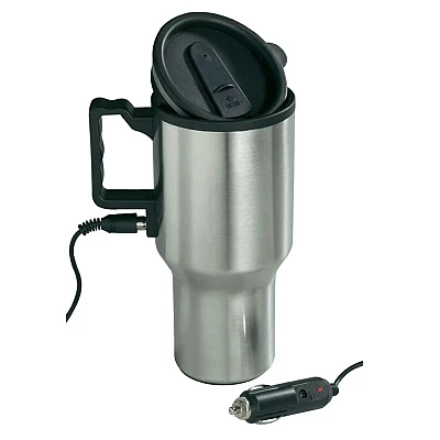 Cana termos auto cu adaptor pentru priza din masina 400 ml Cana termos auto cu adaptor pentru priza din masina 400 ml