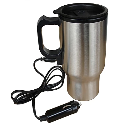 Cana termos auto cu adaptor pentru priza din masina 400 ml Cana termos auto cu adaptor pentru priza din masina 400 ml