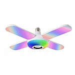 Bec cu patru brate lumina multicolora functie muzicala prin bluetooth si telecomanda