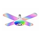 Bec cu patru brate lumina multicolora functie muzicala prin bluetooth si telecomanda Bec cu patru brate lumina multicolora functie muzicala prin bluetooth si telecomanda