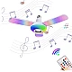 Bec cu patru brate lumina multicolora functie muzicala prin bluetooth si telecomanda Bec cu patru brate lumina multicolora functie muzicala prin bluetooth si telecomanda