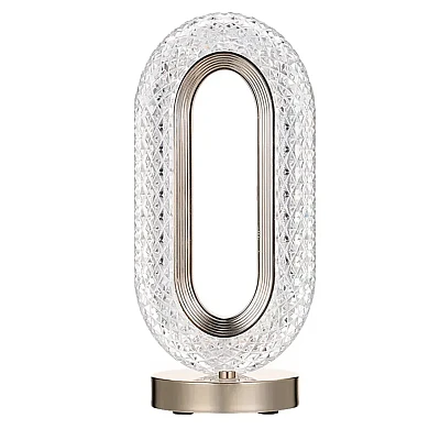 Lampa ambientala cristal LED forma ovala portabila 3 moduri de iluminare Lampa ambientala cristal LED forma ovala portabila 3 moduri de iluminare