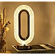 Lampa ambientala cristal LED forma ovala portabila 3 moduri de iluminare Lampa ambientala cristal LED forma ovala portabila 3 moduri de iluminare