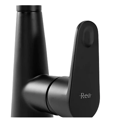 Baterie bucatarie Rea Mild negru mat cu dus extractibil si 2 functii de curgere Baterie bucatarie Rea Mild negru mat cu dus extractibil si 2 functii de curgere