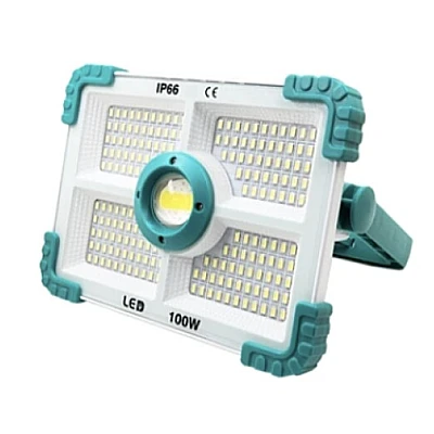 Proiector solar putere 100W cu 188 LED unghi de iluminare 180 grade 4 moduri de iluminare Proiector solar putere 100W cu 188 LED unghi de iluminare 180 grade 4 moduri de iluminare