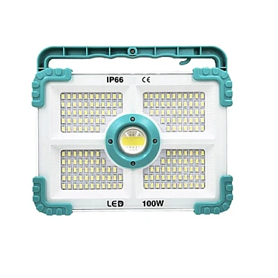 Proiector solar putere 100W cu 188 LED unghi de iluminare 180 grade 4 moduri de iluminare Proiector solar putere 100W cu 188 LED unghi de iluminare 180 grade 4 moduri de iluminare