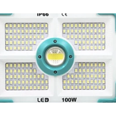 Proiector solar putere 100W cu 188 LED unghi de iluminare 180 grade 4 moduri de iluminare