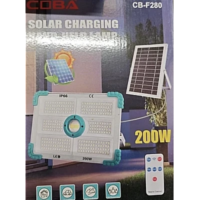 Proiector solar COBA CB F280 putere 200W si 280 LED Proiector solar COBA CB F280 putere 200W si 280 LED