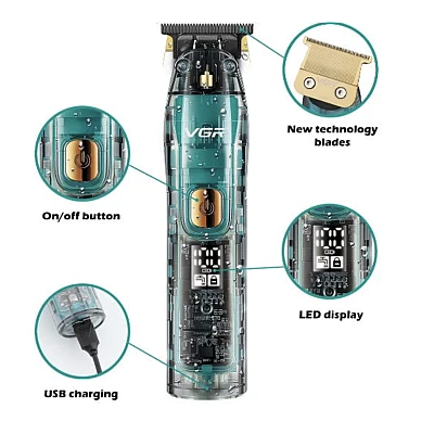 Aparat de tuns profesional VGR V 961 fara fir incarcare USB Aparat de tuns profesional VGR V 961 fara fir incarcare USB