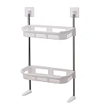 Raft depozitare multifunctional pentru toaleta 2 polite 58 x30cm 