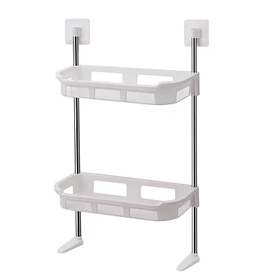 Raft depozitare multifunctional pentru toaleta 2 polite 58 x30cm