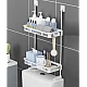 Raft depozitare multifunctional pentru toaleta 2 polite 58 x30cm