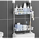 Raft depozitare multifunctional pentru toaleta 2 polite 58 x30cm