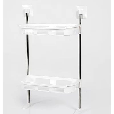 Raft depozitare multifunctional pentru toaleta 2 polite 58 x30cm