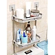 Raft depozitare multifunctional pentru toaleta 2 polite 58 x30cm