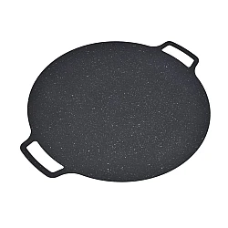 Plita Japoneza rotunda cu manere placa grill antiaderenta pluristratificata diametrul 30 cm