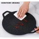Plita Japoneza rotunda cu manere placa grill antiaderenta pluristratificata diametrul 30 cm
