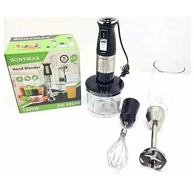 Set Blender de Mana 4 in 1 functie turbo 9 viteze putere 1500W SN 8004S Set Blender de Mana 4 in 1 functie turbo 9 viteze putere 1500W SN 8004S
