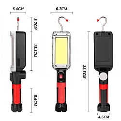 Lampa Lucru COB LED Acumulator la USB magnet carlig agatare ZJ8859 Lampa Lucru COB LED Acumulator la USB magnet carlig agatare ZJ8859