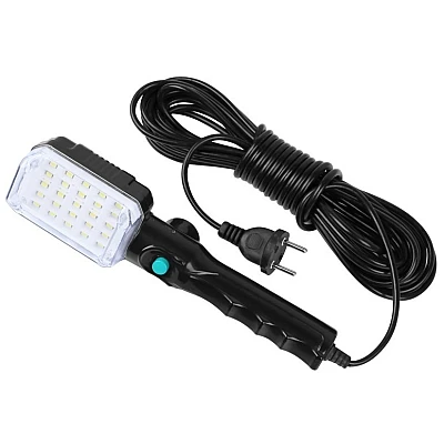 Lampa de lucru 220V cu LED carlig si magnet lungime cablu 10m Lampa de lucru 220V cu LED carlig si magnet lungime cablu 10m
