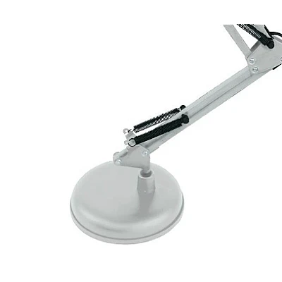 Lampa de birou cu suport culoare alba 220V soclu E27 Lampa de birou cu suport culoare alba 220V soclu E27