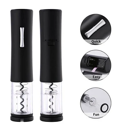 Tirbuson electric cu accesoriu pentru taiat folia Tirbuson electric cu accesoriu pentru taiat folia