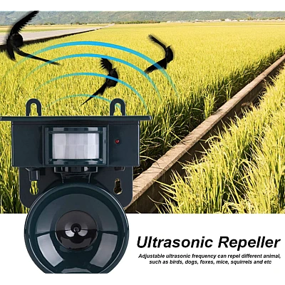 Aparat cu ultrasunete pentru daunatori solar peste Repeller NY 2002