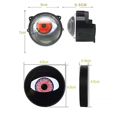 Set de 2 Lupe led AUTO 3 inchi animatie ochi pisica 12 36v Set de 2 Lupe led AUTO 3 inchi animatie ochi pisica 12 36v