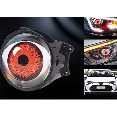 Set de 2 Lupe led AUTO 3 inchi animatie ochi pisica 12 36v Set de 2 Lupe led AUTO 3 inchi animatie ochi pisica 12 36v
