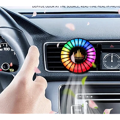 Odorizant auto D2 functie umidificator Led cu ritm muzical RGB Bluetooth Odorizant auto D2 functie umidificator Led cu ritm muzical RGB Bluetooth