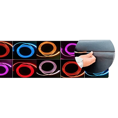 Kit 5 Benzi LED Lumini Ambientale auto RGB Control din Aplicatie Telefon 6 Metrii Kit 5 Benzi LED Lumini Ambientale auto RGB Control din Aplicatie Telefon 6 Metrii