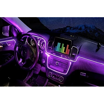 Kit 5 Benzi LED Lumini Ambientale auto RGB Control din Aplicatie Telefon 6 Metrii Kit 5 Benzi LED Lumini Ambientale auto RGB Control din Aplicatie Telefon 6 Metrii