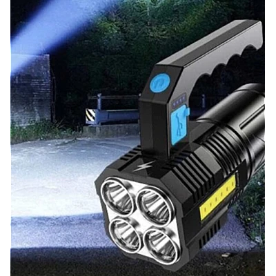 Lanterna de mana F 907 cu 4 LED si COB lateral Lanterna de mana F 907 cu 4 LED si COB lateral
