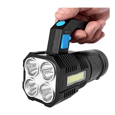 Lanterna de mana F 907 cu 4 LED si COB lateral Lanterna de mana F 907 cu 4 LED si COB lateral
