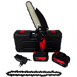 Mini fierastrau electric fara fir cu lant 6 inch si 2 acumulatori 48V