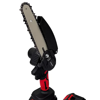 Mini fierastrau electric fara fir cu lant 6 inch si 2 acumulatori 48V Mini fierastrau electric fara fir cu lant 6 inch si 2 acumulatori 48V