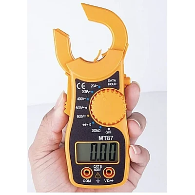 Clampmetru mic galben multifunctional MT87 AC/DC Clampmetru mic galben multifunctional MT87 AC/DC