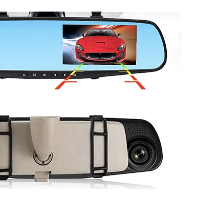 Oglinda auto cu inregistrare Full HD camera fata spate 4.3 inch si vedere nocturna Oglinda auto cu inregistrare Full HD camera fata spate 4.3 inch si vedere nocturna