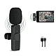 Microfon wireless K8 tip lavaliera conector USB tip C Microfon wireless K8 tip lavaliera conector USB tip C