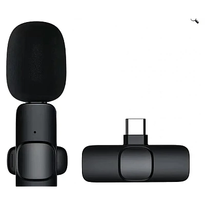 Microfon wireless K8 tip lavaliera conector USB tip C Microfon wireless K8 tip lavaliera conector USB tip C