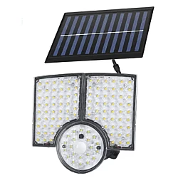 Lampa solara cu 3 casete reglabile senzor de miscare si 112 LED
