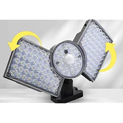 Lampa solara cu 3 casete reglabile senzor de miscare si 112 LED Lampa solara cu 3 casete reglabile senzor de miscare si 112 LED