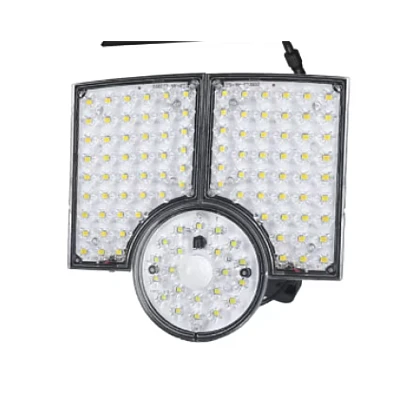Lampa solara cu 3 casete reglabile senzor de miscare si 112 LED Lampa solara cu 3 casete reglabile senzor de miscare si 112 LED