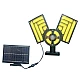 Lampa solara cu 3 casete COB reglabile senzor de miscare si 120 LED