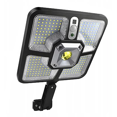 Lampa solara de perete cu senzor de miscare 220 LED COB 4 moduri iluminare Lampa solara de perete cu senzor de miscare 220 LED COB 4 moduri iluminare
