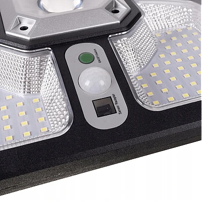 Lampa solara de perete cu senzor de miscare 220 LED COB 4 moduri iluminare Lampa solara de perete cu senzor de miscare 220 LED COB 4 moduri iluminare