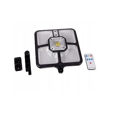 Lampa solara de perete cu senzor de miscare 220 LED COB 4 moduri iluminare Lampa solara de perete cu senzor de miscare 220 LED COB 4 moduri iluminare